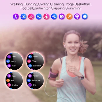 2020 Ženy Inteligentné Hodinky SN91 Nepremokavé Bluetooth Šport Sledovať tepovú frekvenciu, Krvný Tlak Ženské Fitness Tracker Pre Android a IOS