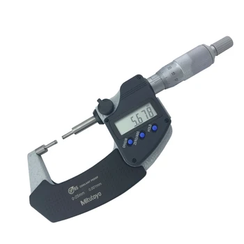 331-251 261 digitálny mikrometer spline malou hlavou mikrometer 0-25 mm