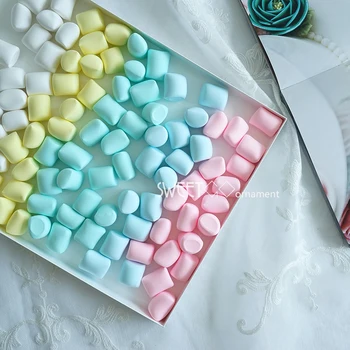 Simulované točil cukru falošné marshmallow dezert model vyrobený z hliny cake zdobenie pre prezentovať fotografie 20pcs/ objednávka