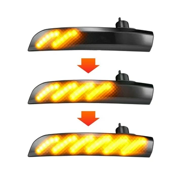 Bočné Zrkadlo Indikátor LED Dynamický Zase Signálne Svetlá Tečie Blinker Repeater Svetlo na Ford Kuga Ecosport roky 2013-2018