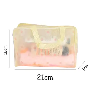 Transparentné Cestovné Kozmetické Úložný Vak, Ručné Vykonávať Kúpeľňa Taška Umývanie Nepremokavé X3I3