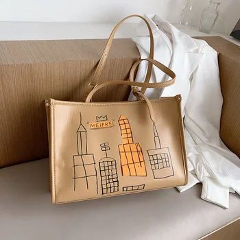 Nezvyčajné Taška 2020 Nový Módny Dizajn Ramenný Veľkú Kapacitu Tote Bag Tašky Pre Ženy