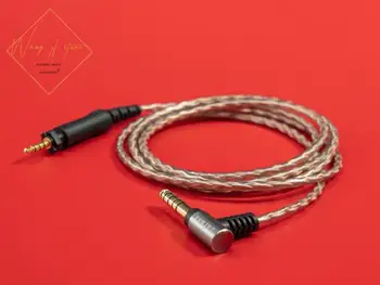 6N Hifi Vyvážený Zvukový Kábel Pre Shure SRH840 SRH940 SRH440 SRH750 DJ Slúchadlá 6N OCC 99.99997% 4.4 2.5 3.5 mm Konektory Pozlátené