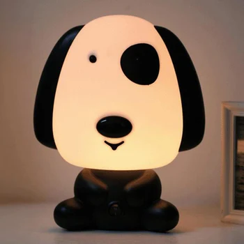 Panda/Pes/Medveď Cartoon Nočné Svetlo Deti Posteľ Lampa Noci Spí na Čítanie Pre Deti Miestnosti Svetlo EÚ/Plug NÁS