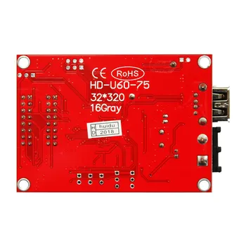HD-U60-75 USB full farebné led ovládanie karty podpora 2 hub75B port asynchrónne radič pre led displej