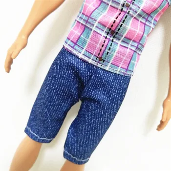 Ken Priateľ Stožiare, Čaj Modré Nohavice, Nastavený pre Barbie BJD Bábiky Oblečenie Príslušenstvo Hrať Dom dresing Deti Hračky