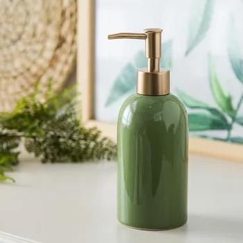 420ML Jednoduché Keramické dezinfekčné prostriedky na Ruky Fľašu Kúpeľňa Hotel Tvorivé Šampón, Sprchový Gél Stlačte Fľaše Rozprašovača