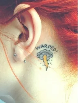Nepremokavé Dočasné Tetovanie Nálepky lightning tetovanie dark cloud tatto prst flash tetovanie falošné tetovanie pre dievča ženy