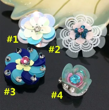 10Pcs/Veľa Príručka nechtov perličiek kvet čipky patch nálepky oblečenie, topánky a tašky, doplnky, dekoratívne nášivka patch urob si sám