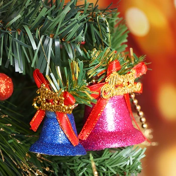 6Pcs/Box Vianočné Zvony Auta Visí Ozdoby Mini Jingle Bells S/L Veľkosť Zvony Vianočný Strom Home Party Dekorácie