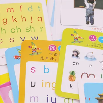 1 box Čínske písmená Čínskych Detí Predškolského veku Začíname Vzdelávania Karty detské Hračky Karty Skoré Vzdelávanie Karty