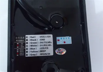 125KHZ Weigand26 Slza-tvarované Vonkajšie Čítačka RFID EM Card Reader Pre Riadenie Prístupu
