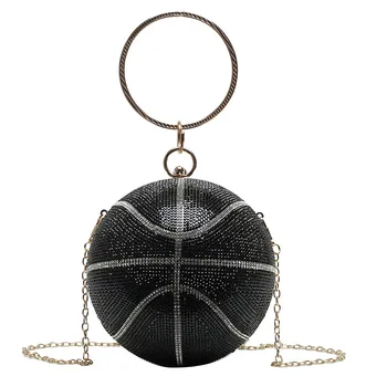 2020 nový kórejský móda móda kríž taška jednoduchý univerzálny malé okrúhle taška basketbal, futbal, tvar jediný ramenný reťazca taška