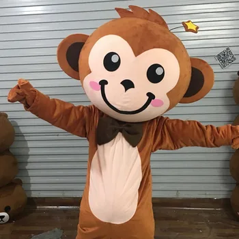 Malý Opice Maskot Maškarný Kostým Mascotte Cartoon Appearl Halloween Narodeniny Cosplay Kostým Pre Dospelých Klauni & Cirkus