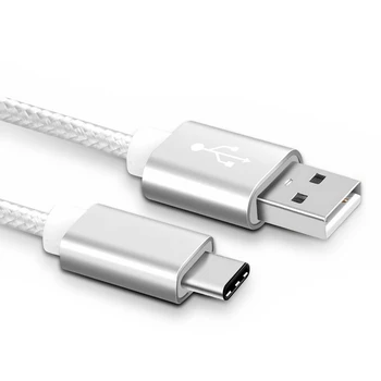 Dual USB EÚ Zapojte AC Domov Cestovná Nabíjačka + 3F USB Typu C Kábel pre Samsung Galaxy S8 / S8+ S8 Plus Plnenie Údaje USB-C