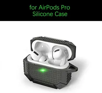 Luxusné Brnenie Silikónové puzdro pre Airpods Pro/2/1 za Airpods Chránič Kryt pre Apple Airpods Prípade Shockproof Shell