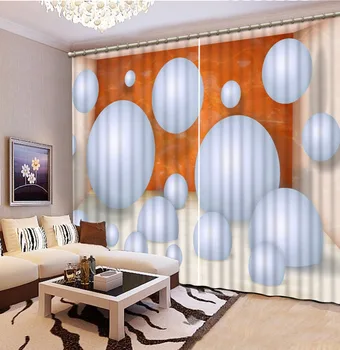 Jar záclony Luxusné Zatmenie 3D Závesy Pre Obývacia izba posteľná bielizeň izba Office kruhu záclony