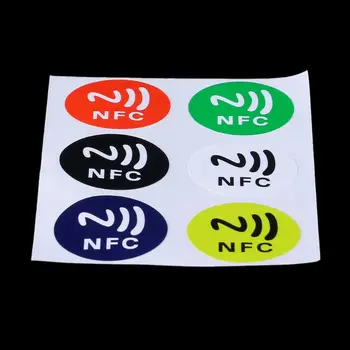 Nepremokavé PET Materiálu NFC Nálepky Smart Lepidlo Ntag213 Tagy Pre Všetky Telefóny G92E