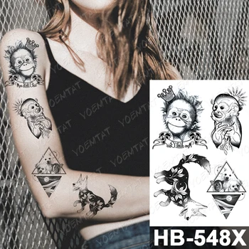Nepremokavé Dočasné Tetovanie Samolepka Dieťa Králik Elfovia Flash Tetovanie Opice Fox Rose Vták Body Art Rameno Falošné Tetovanie Ženy Muži
