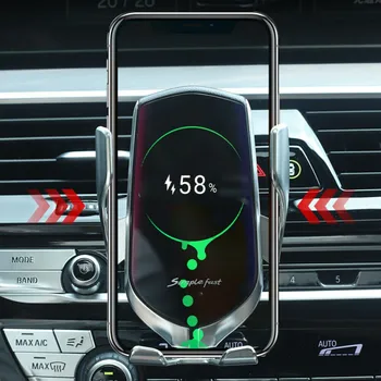 10W Bezdrôtovú Nabíjačku do Auta Auto Svorka Rýchle Nabíjanie Infračervené, Indukčné Car Phone Mount Držiak pre iPhone Huawei, Samsung