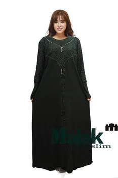 čipky dlhé rukávy islamské oblečenie Moslimských black abaya výšivky dubaj kaftan župan turecký abaya Vysoko Kvalitné čierne šaty