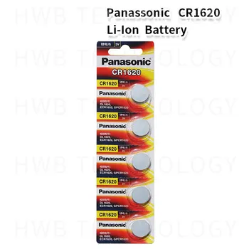 5pc Panasonic CR1620 Tlačidlo Bunky Mince Batérie CR1620 Auto na Diaľkové Ovládanie Elektrické zabezpečovacie 3V Lítiové Batérie