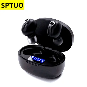 SPTUO T15 TWS bluetooth Bezdrôtové Slúchadlá štupľov Hudobné slúchadlá pre smart telefón Ture bezdrôtové slúchadlá Gaming headset