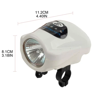 Retro Moderný 24V Elektrický Skúter Svetlometu s Horn Jasné LED Bicykle Vedúci Svetlo Cyklistické Osvetlenie Noc