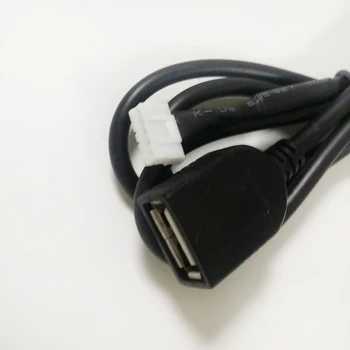 Biurlink autorádia Rozšíriť Port USB 5Pin Socket USB Kábel Adaptéra Pre Peugeot 307 308 408