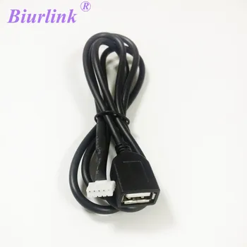 Biurlink autorádia Rozšíriť Port USB 5Pin Socket USB Kábel Adaptéra Pre Peugeot 307 308 408