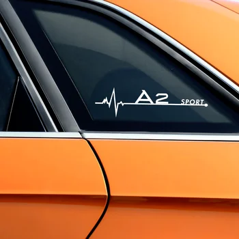 Auto Dekorácie 2KS Auto Bočné Okno Reflexné Nálepky Telo Obtlačky pre Audi A1 A2 A3 A4 A5 A6 A7 A8 Q1 Q2 Q3 Q4 O5 O6 Q7 Q8