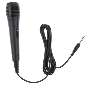 Jednosmerný Káblové 6.35 mm Dynamický Mikrofón, Nástroj Mikrofón pre Karaoke Nahrávanie Hlasu