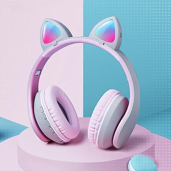 Mačka Ear Slúchadlá Bezdrôtová Subwoofer 7.1 Priestorový Zvuk Bluetooth Slúchadlá 5.0