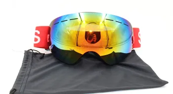 Veľký objektív lyžiarske okuliare vrstva UV400 anti-fog veľká maska ski okuliare slnečné okuliare lyžovanie muži ženy sneh snowboard