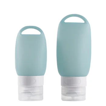 38/60ML šampón a kondicionér fľašiach cestovné plastové, silikónové keychain fľaša cestovné nádoba prázdna fľaša TSLM1