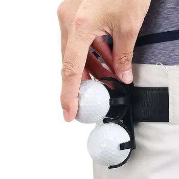 Golf ball clip Plastové Otočná Pás Clip Organizátor Golfista Golf Športových prípravný Nástroj Príslušenstvo Pre 2 Gule