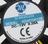 Darí HD4010H12B Server Chladiaci Ventilátor DC 12V 0,25 A 40x40x10mm 4-Wire