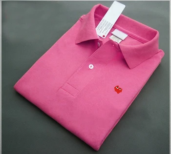 Pánske nové letné trend čistého farba tlačené Polo shirts Lete Cool Tričko Streetwear Módy Muž Polo Tričko Mužov Šaty, Topy