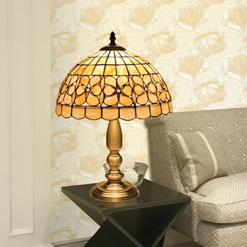 Špeciálne Európskej módy spálňa, nočné lampy, osvetlenie, lampy, shell lampa jednoduché nastaviteľné svetlo