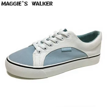 Maggie je Walker Nový Príchod Ženy Móda Sťahovacie Plátno Ležérne Topánky na Platforme Zmiešané farby Vonkajšie Bežné Topánky Veľkosť 35~40