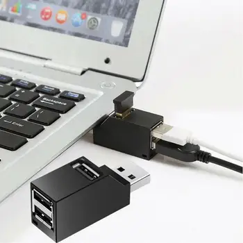 Vysoká Rýchlosť U Diskov Reader Mini Splitter Box USB 3.0 HUB Adaptér Extender 3 Porty Pre PC, Notebooku Macbook Mobilný Telefón Pre Xiao