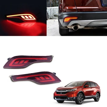 Pre Honda CR-V CRV 17-19 LED Zadný Nárazník Brzdy zadné Svetlá do Hmly Lampa JSR Štýl