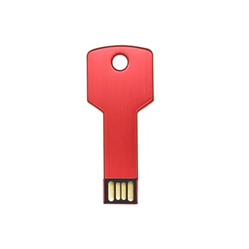 Kovové kl ' úč Kľúč USB Flash 2.0 4 GB 8 GB 32 GB, 64 GB pamäťové Zariadenie Foto Stick dobré dary Pamäť disku v priebehu 10pcs Logo Zadarmo