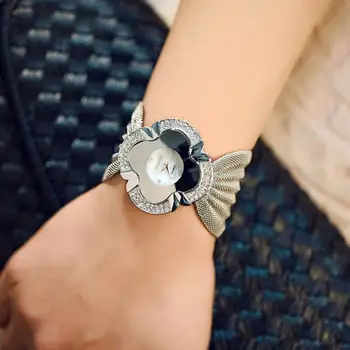 Novo dámske Hodinky Lady Diamond Náramok Hodiniek Zrkadlo Luxusné Quartz Hodinky Zliatiny náramkové hodinky Dropshipping M31