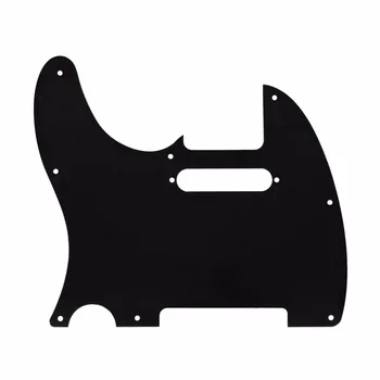 Nové PVC 1Ply Black 8 Otvormi na Gitaru Pickguard Vybrať Stráže Poškriabaniu Doska pre Štandardné Tele Štýl Gitara