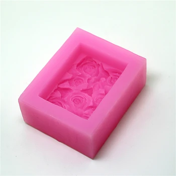 3D Rose Tvar Silikónové Formy Ručne vyrábané Mydlo Mäkké Silikónové Živice DIY Mydlo Formy Tvorivých Uzol Svadobné Kvalitné Pečenie Nástroj QY33
