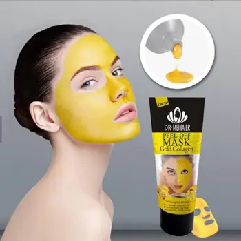 Zlato Peel Off Mask Anti Vrásky Blackhead Odstraňovač Spevnenie Anti-aging Maska Zlatá Kolagénová Maska na Tvár Starostlivosť Pre Ženy