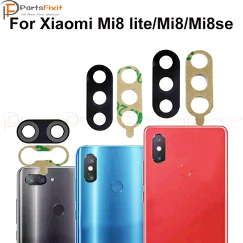 Späť Fotoaparát, Objektív pre Xiao Mi 8 lite Mi8 Mi8se Zadná Kamera, Sklenený Objektív s Lepidlo Náhradné Diely