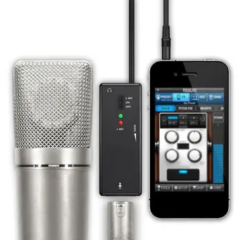 Mikrofón Preamps Gitara Rozhranie Adaptér Pre IPhone Pre IPod Touch Pad