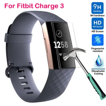 50PCS 9H Ochranných Pre Fitbit Poplatok 3 nevýbušnom Drhnúť Jasné TPU HD Úplné Pokrytie Screen Protector Film Pre Fitbit Poplatok 3